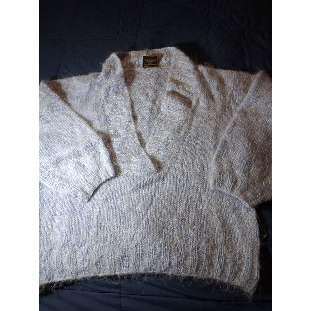 Tapestries Ireland Ltd Sweater V Neck Womens XXL Wool‎ Helena Ruuth Baby Blue